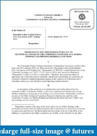 CFTC fines Rosenthal Collins Capital Markets (aka DV Trading) MM civil penalty-enfrosenthalorder062917.pdf