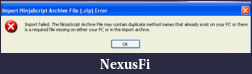 Click image for larger version

Name:	Import Error.gif
Views:	244
Size:	7.2 KB
ID:	29596